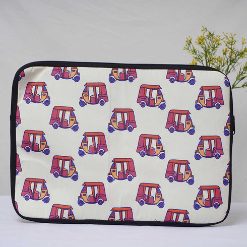 Auto Rickshaw Printed Laptop Sleeve/Cover 15.6 inch